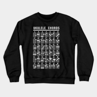 ukulele chords geek computer Crewneck Sweatshirt